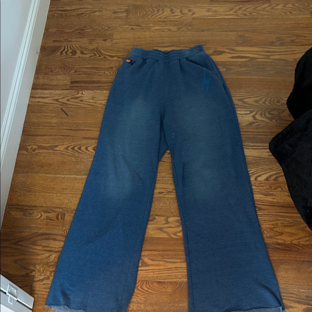 Blue Aviator Nation Wide Leg Pants